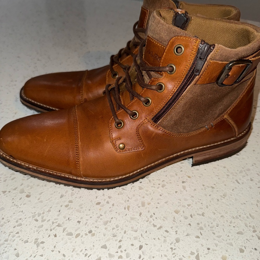 Aldo Men's Brown Leather Boots